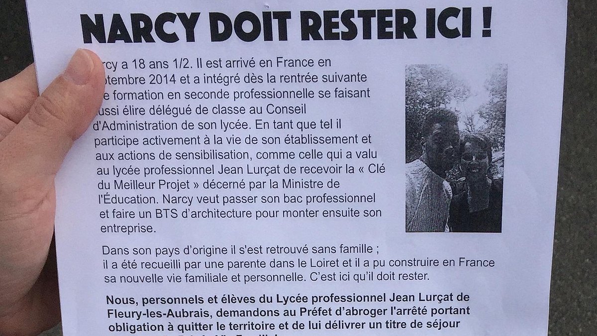 Illustration - Lycée Jean Lurçat : Un titre de séjour pour Narcy !