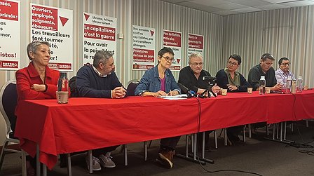 Illustration Conférence de presse de Lutte ouvrière