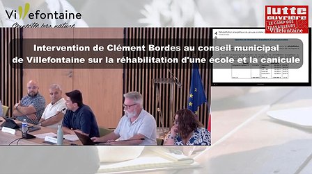 Illustration Intervention de Clément Bordes sur la rénovation d'une école et la canicule