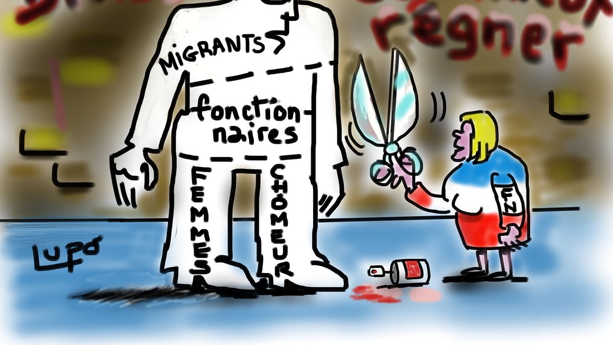 Illustration - Travailleurs français, immigrés, ne nous laissons pas diviser !