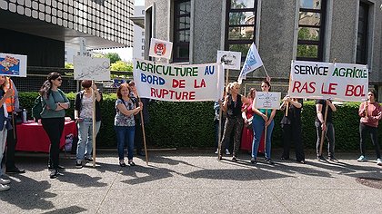 Illustration Grève au service Agriculture