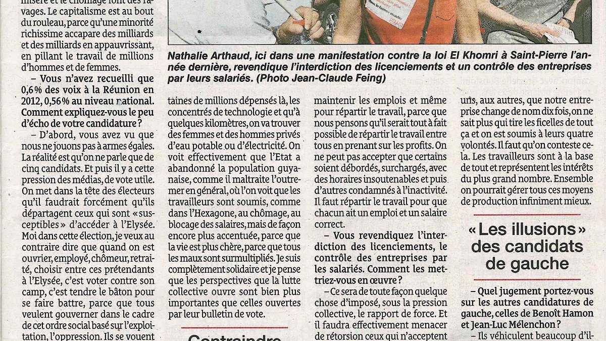 Illustration - J'appelle les travailleurs à voter pour leur camp