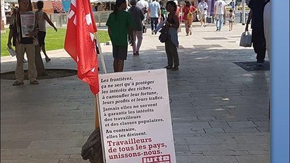 Illustration - REFORME DU CODE DU TRAVAIL Lutte ouvrière a voulu sensibiliser les Aixois