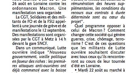 Illustration - Lutte ouvrière en tournée