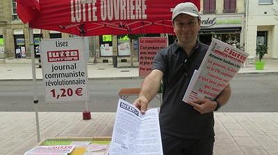 Illustration - Lutte ouvrière tracte en ville le 21 août