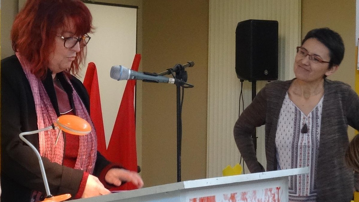 Illustration - Tête de liste LO, Nathalie Arthaud est secondée à Beauvais par Renée Potchtovik