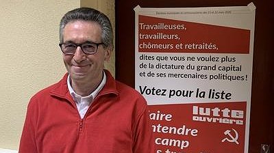 Municipales Montbéliard : Franck Plain candidat Lutte ouvrière