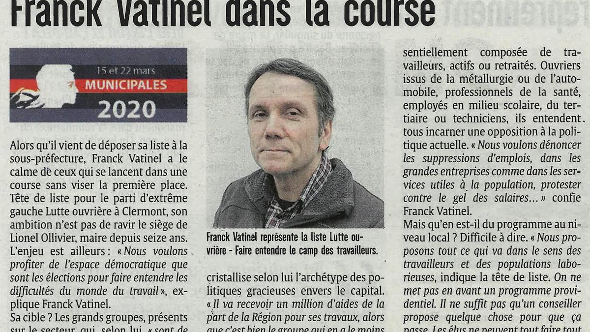 Illustration - Clermont - Franck Vatinel dans la course