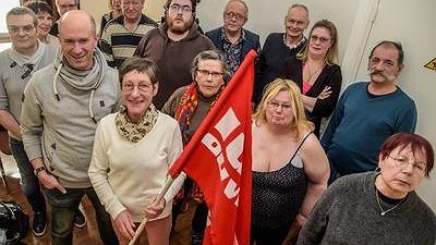 Illustration - Nancy- LO : Christiane Nimsgern avec le camp des travailleurs 