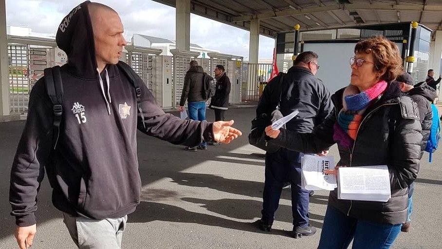 Illustration - Magali Cauchois (Lutte Ouvrière) cible ses sites pour mener campagne contre le capitalisme