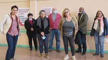 Illustration - La porte-parole de LO, Nathalie Arthaud est venue soutenir les militants engagés dans les régionales et replacer les principes du parti.