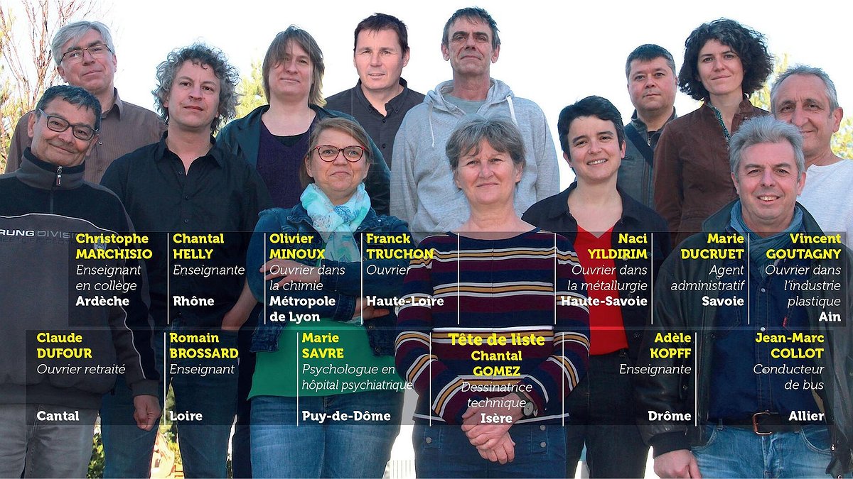 Illustration - Lutte Ouvrière présente une liste pour les élections régionales en Auvergne-Rhône-Alpes