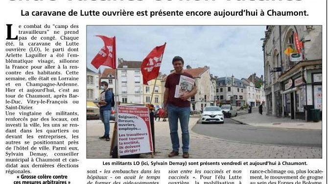 Illustration - ”Une entreprise de division entre vaccinés et non-vaccinés”