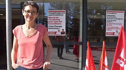 Illustration Nathalie Arthaud (LO):"Je rêve d'un monde vraiment uni, sans frontières"