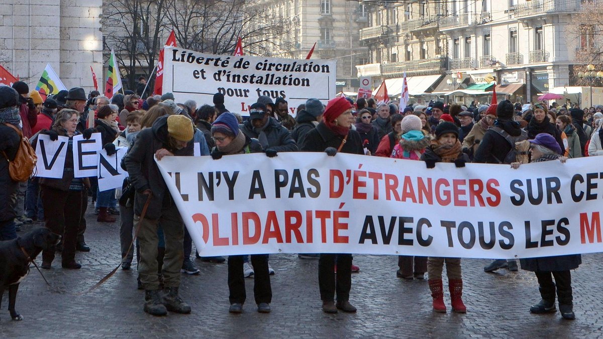 Illustration - Solidarité avec les migrants : Une manifestation réussie