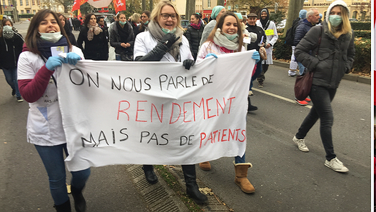 Illustration - Grève à la polyclinique de Franche-Comté