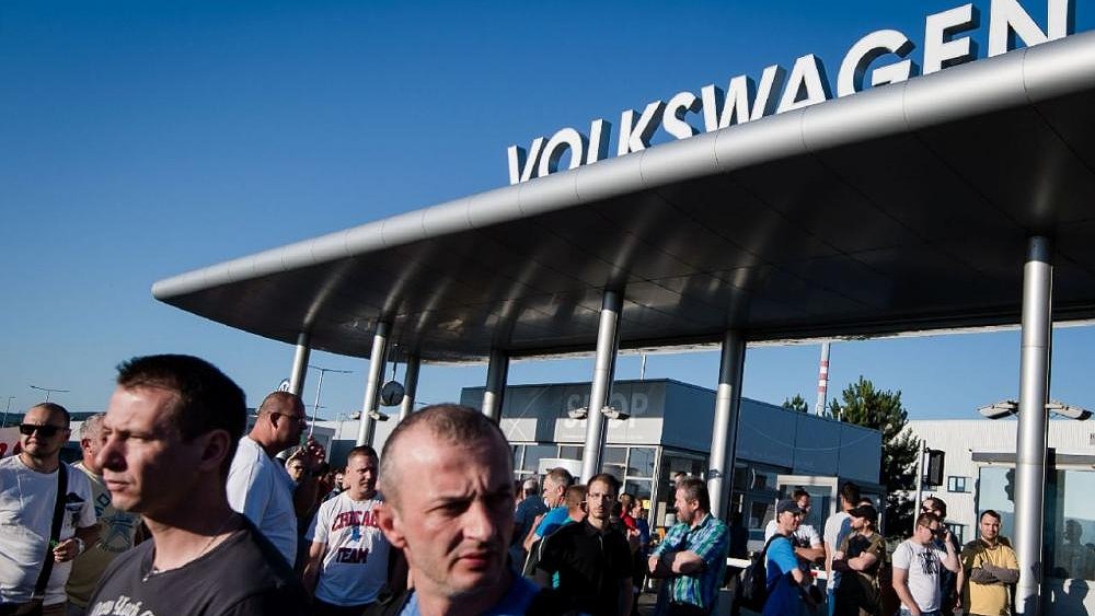 Bratislava : grève à l'usine Volkswagen