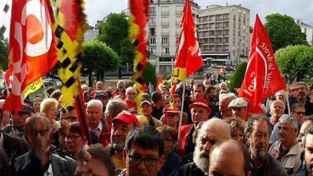 Illustration - Manifestation contre les menaces de suppression des locaux de la CGT