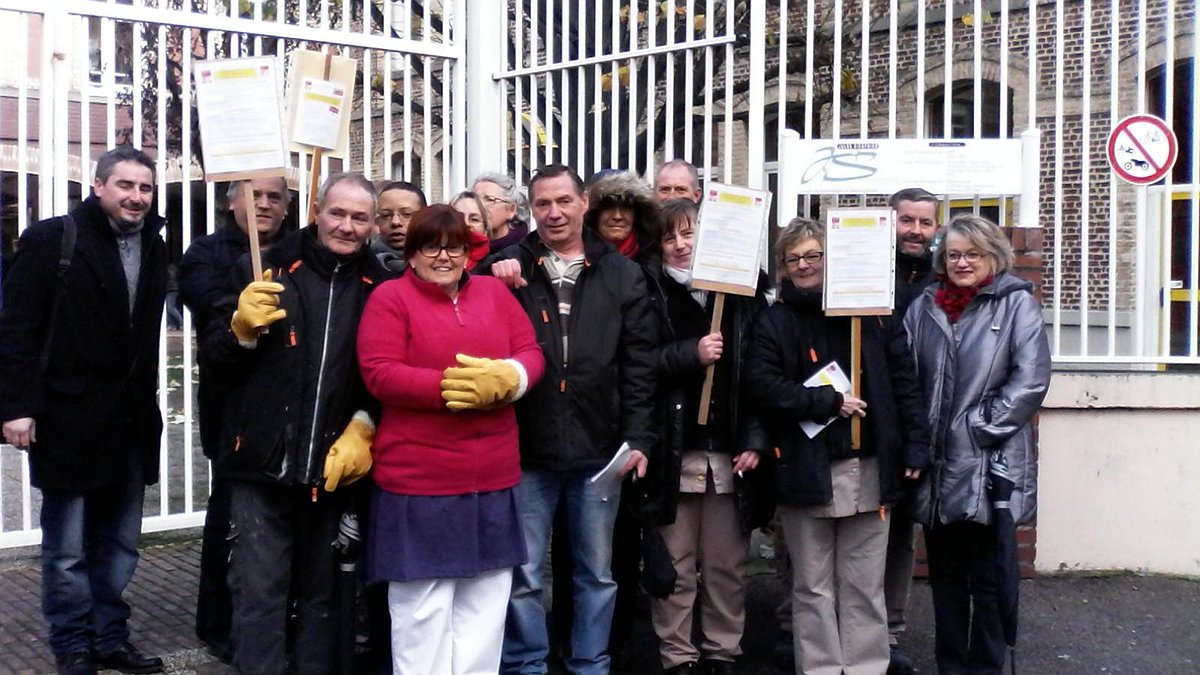 Illustration - Les agents du conseil régional en colère