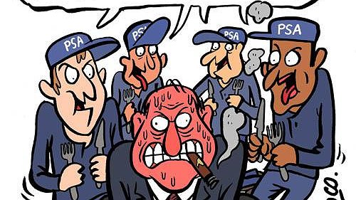 Illustration - Les affairistes Peugeot……. Des voleurs en bande organisée