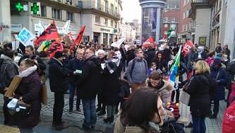 Illustration - Amiens : grève et manifestation contre les fermetures de classes