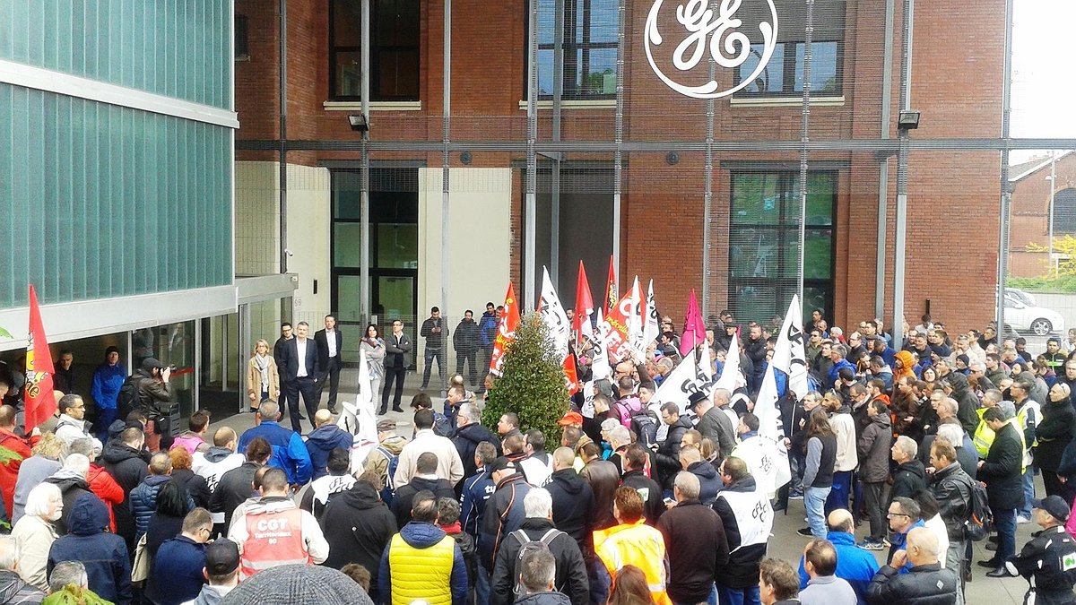 Illustration - Manifestations contre les licenciements à General Electric