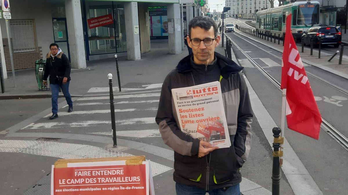 Illustration - Benoît Maranget, tête de liste pour Lutte ouvrière