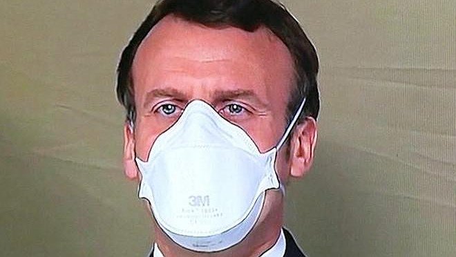 Illustration - Macron et son masque