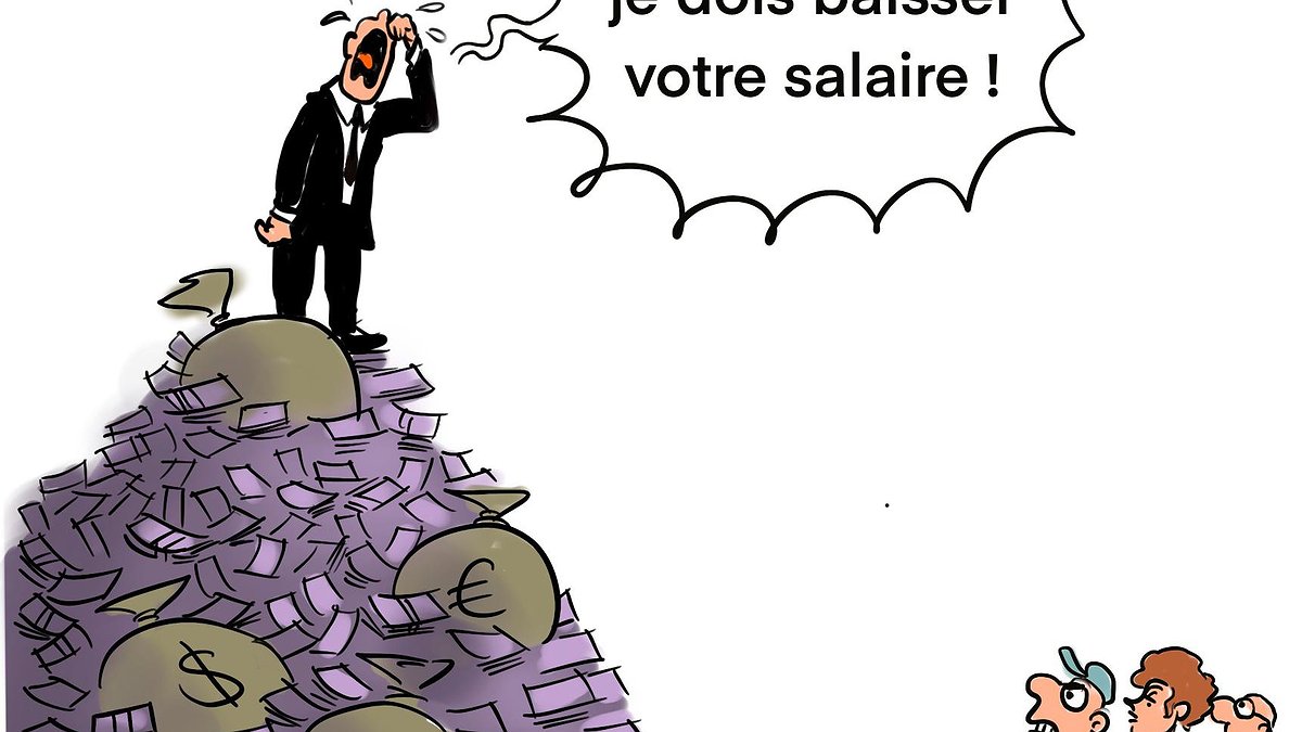 Illustration - Les milliards de bénéfices doivent servir à embaucher et à augmenter les salaires !