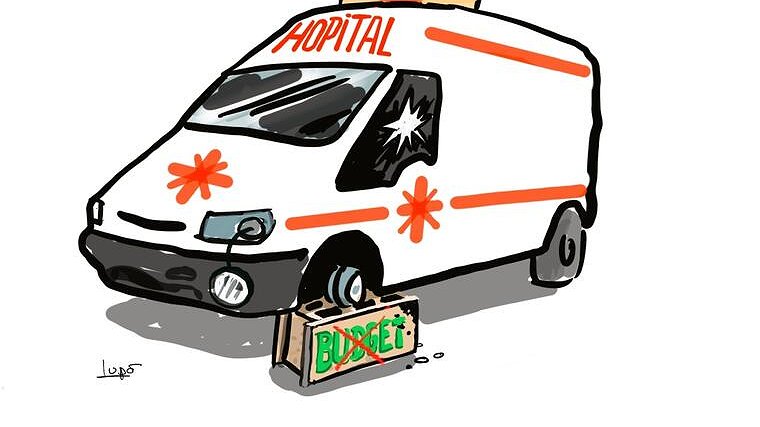 Illustration - « On veut des lits, des postes, pour l’hôpital public ! »