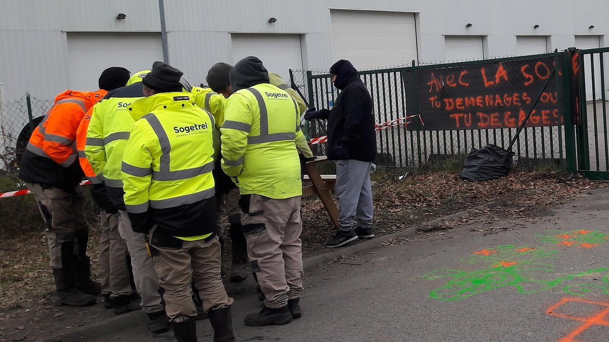 Illustration - Grève des travailleurs contre un chantage odieux