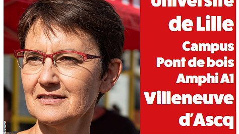 Illustration - Réunions publiques de Nathalie Arthaud à Lille le 7 février: