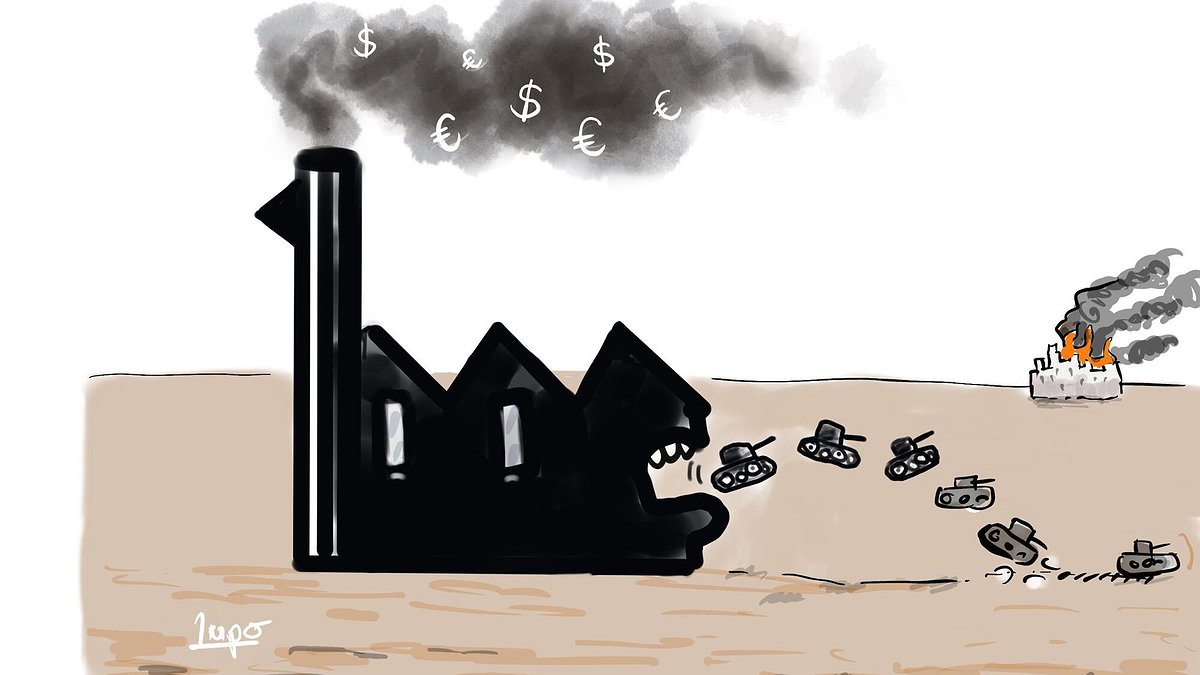 Illustration - Les marchands de mort se frottent les mains