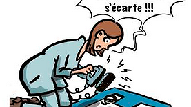 Illustration - Hôpitaux : Macron brasse du vent