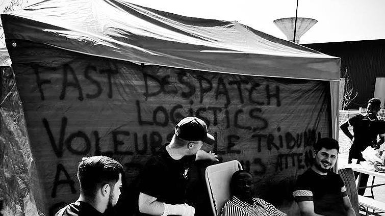 Illustration - Les travailleurs de Fast Despatch Logistics en lutte obtiennent leur dû