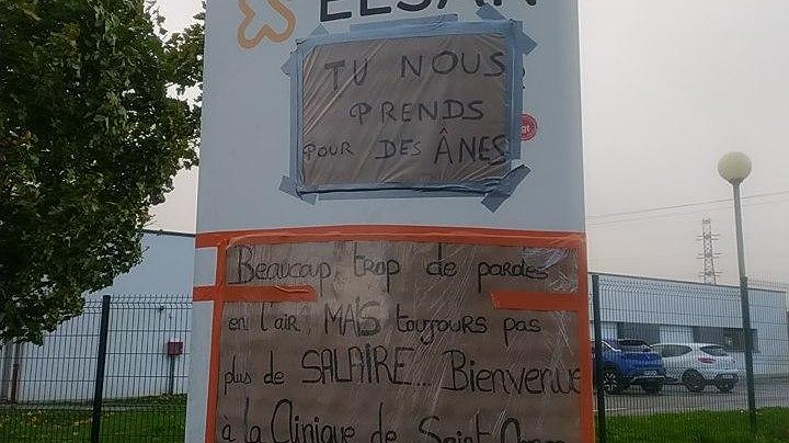 Illustration - Vive la grève des travailleurs de la clinique de Saint-Omer !
