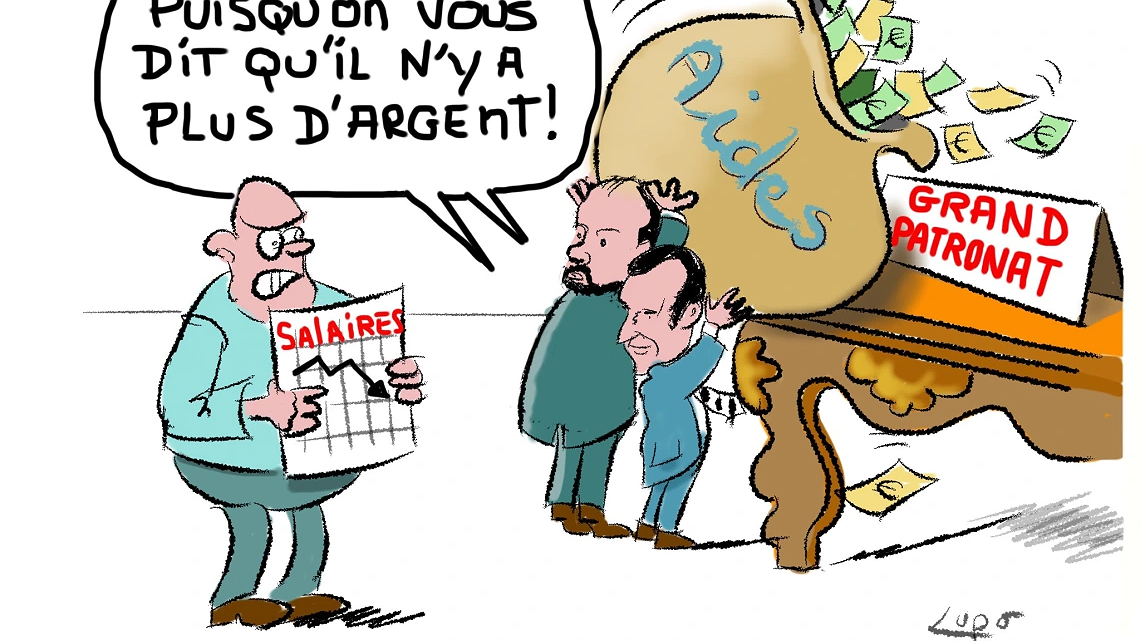 Illustration - La spécialité de Noël : patron gavé à l’argent public