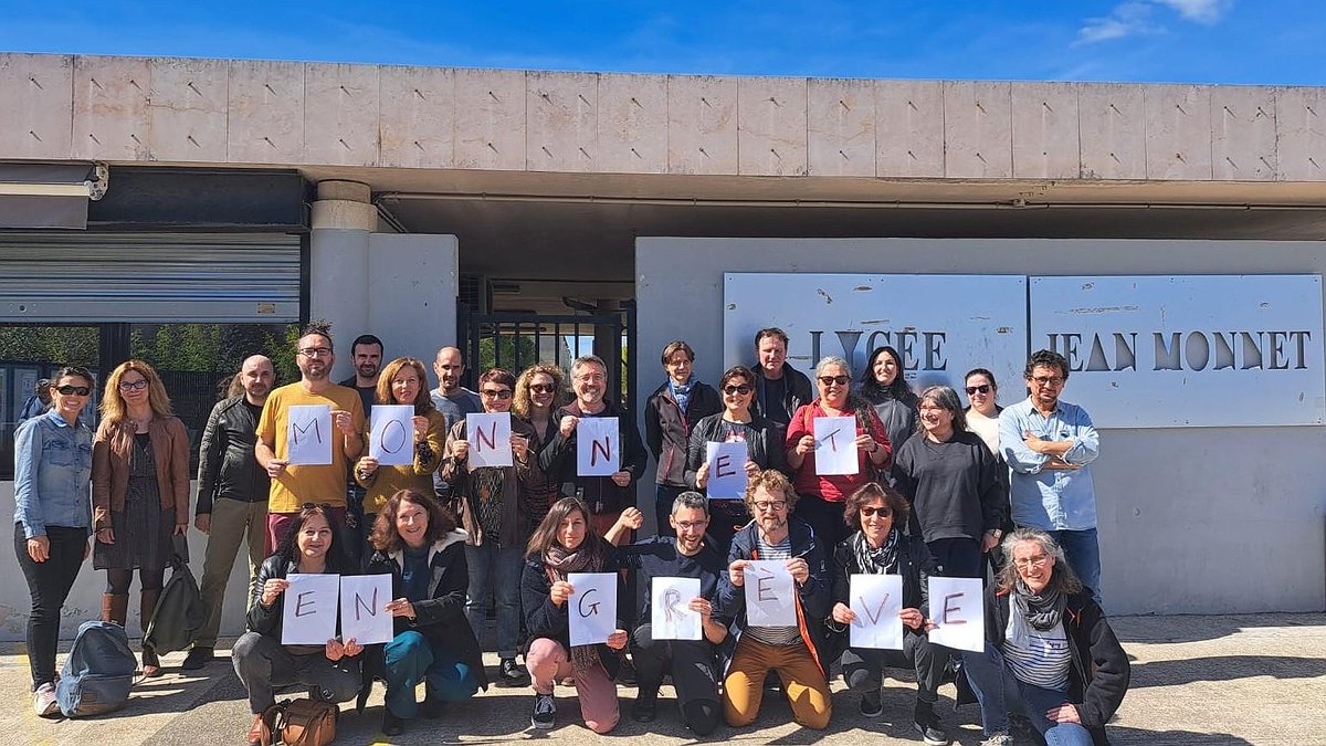 Illustration - La grève du 20 mars 2023 au lycée jean Monnet