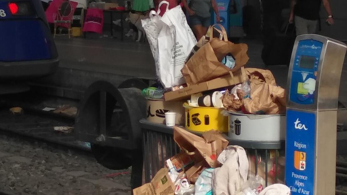 Illustration - Les travailleurs du nettoyage de la gare Saint-Charles à nouveau en grève