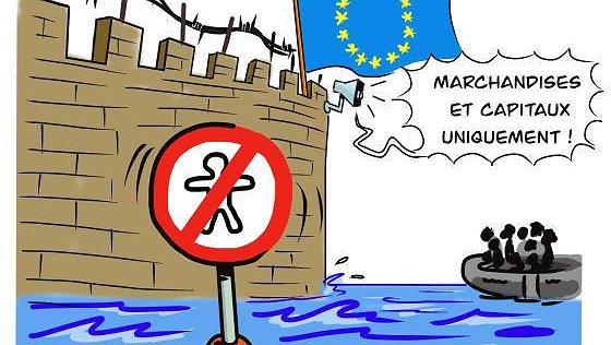 Illustration - Un camp de migrants évacué