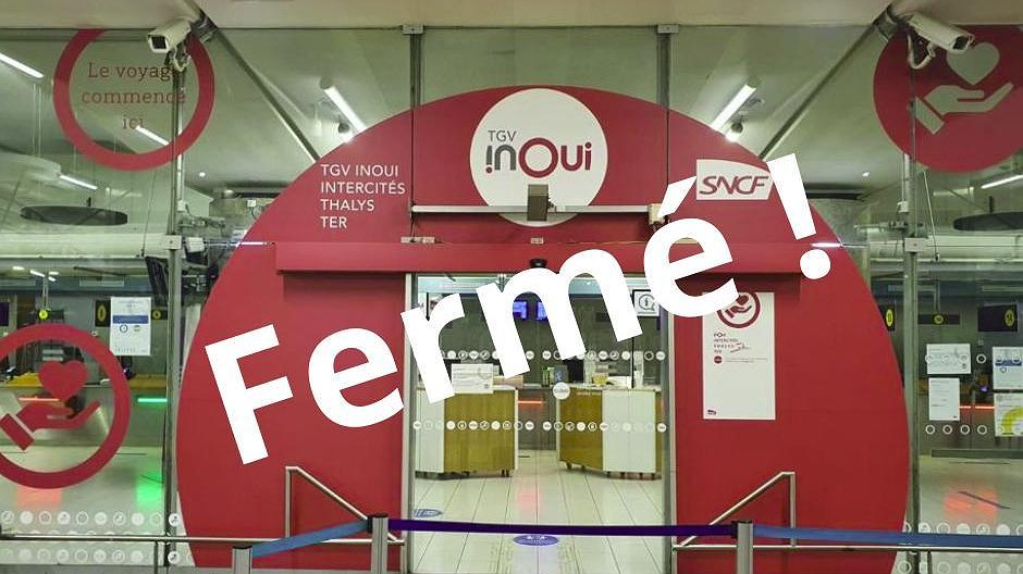 Illustration - Pas de guichets TGV un jour de grand départ !