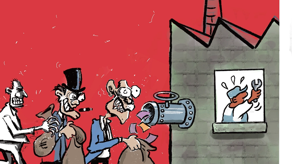 Illustration - Ils s’engraissent sur notre dos