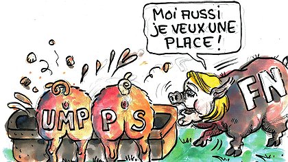 Illustration Candidat à gérer la société pour les capitalistes et contre les travailleurs