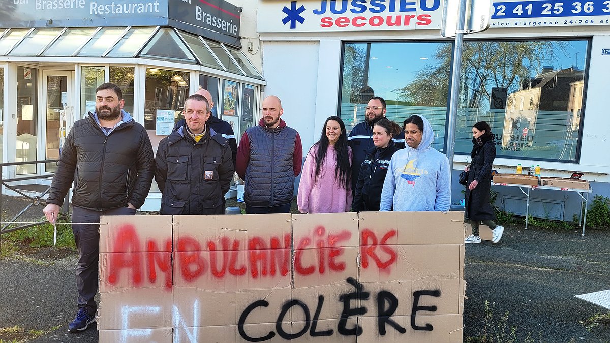 Illustration - Grève des salariés ambulanciers Jussieu