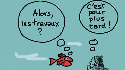 Illustration les rues prennent l’eau