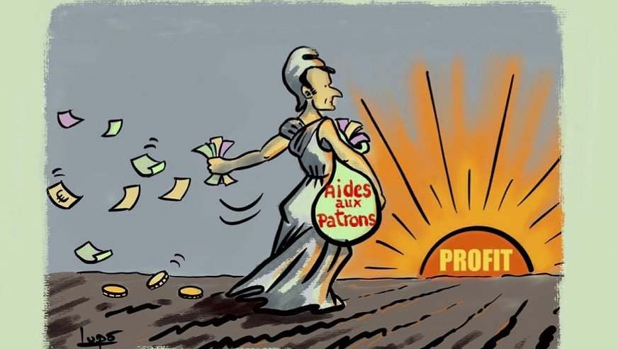 Illustration - Patrons gavés d'argent public
