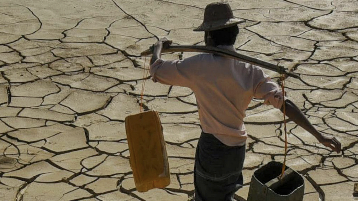 Illustration - il y a le feu au lac !