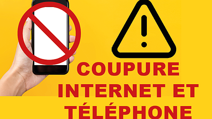 Illustration Guyacom met l'est de la Guyane en black out