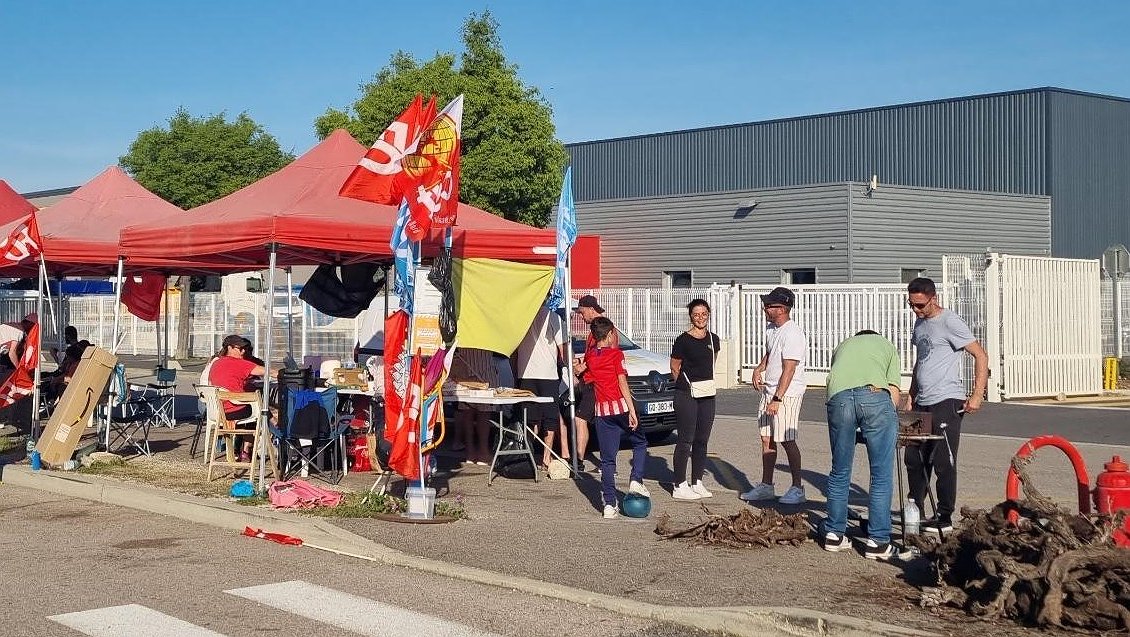 Illustration Les travailleurs de Cémoi en grève pour les salaires