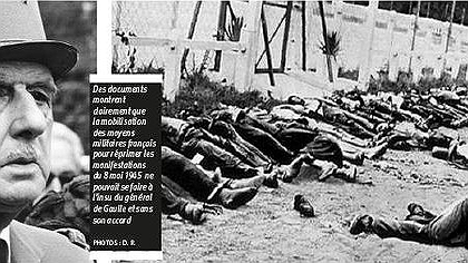 Illustration la France massacrait en Algérie